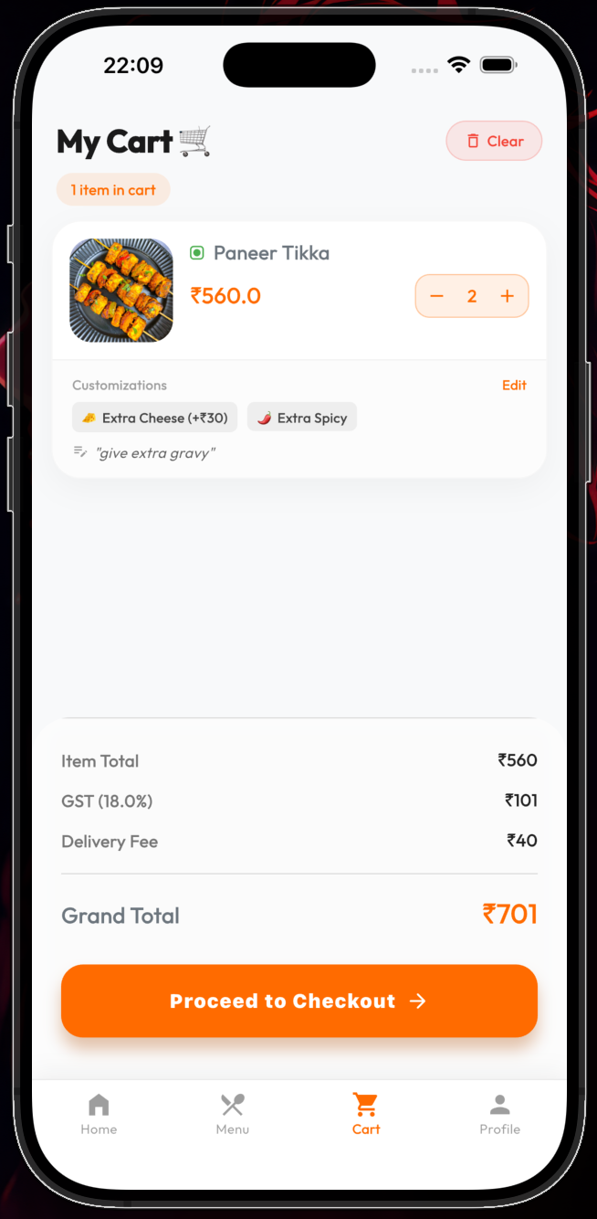 iOS Cart